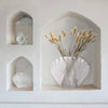 Sea Scallops Misted Glass Vase Set